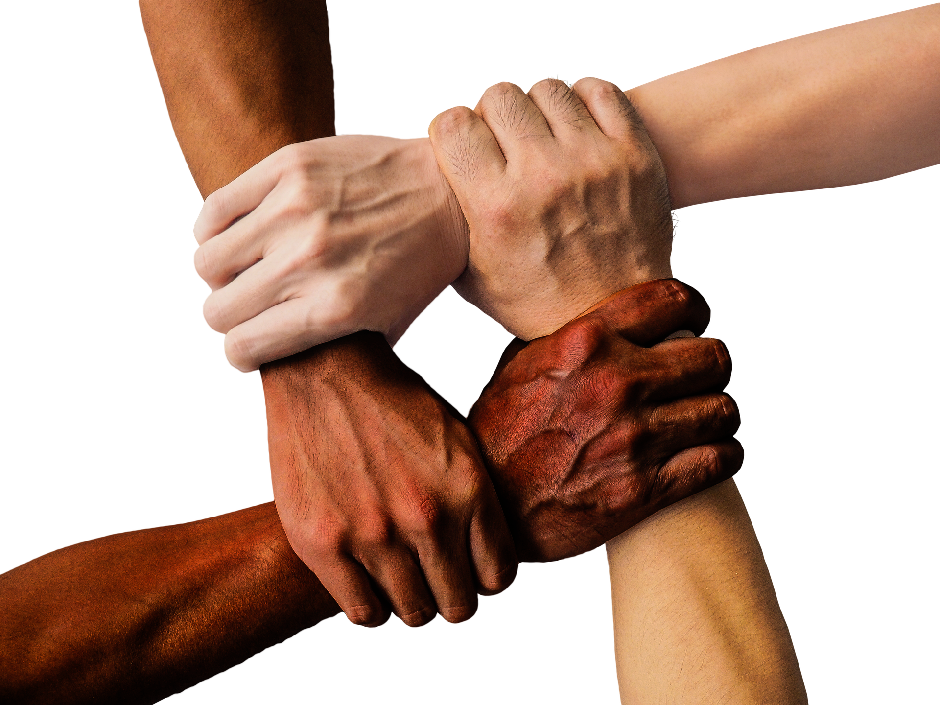 Hände und Arme zu Leben bei uns