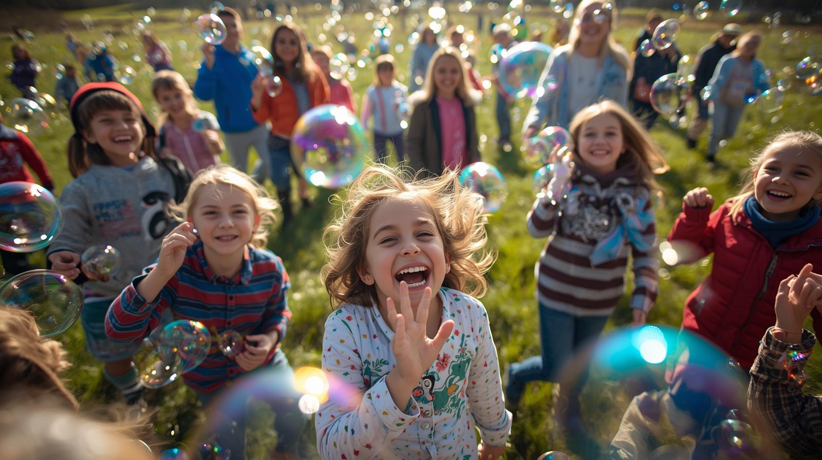 Kinder in der Ferienfreizeit im Feld