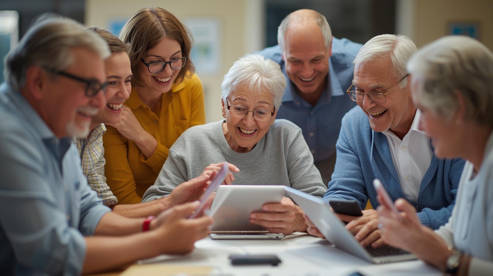 Treffen einer Gruppe von Menschen in einem Raum
