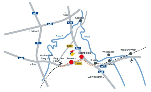 Standortkarte Simmern-Rheinböllen