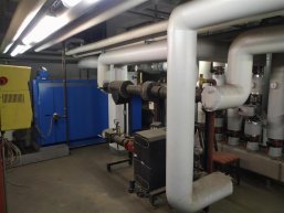 Heizwerk im Keller der Puricelli-Realschule plus in Rheinböllen