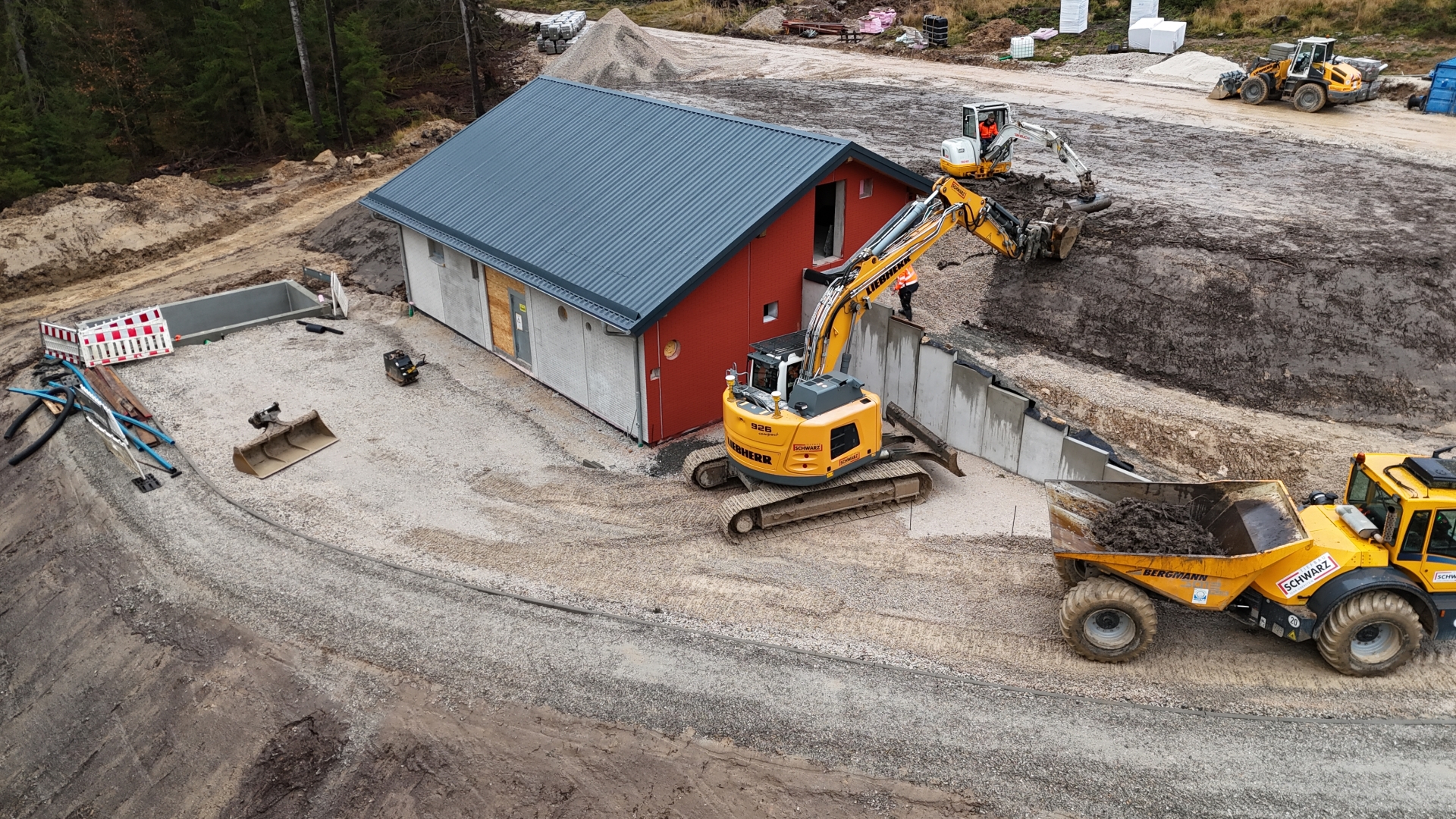 Bau des Hochbehälters im Soonwald im Mai 2025