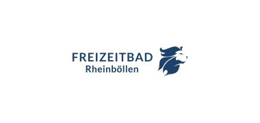 Logo Schriftzug Freizeitbad Rheinböllen mit Löwenkopf