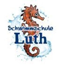 Logo der Schwimmschule Luth mit Seepferdchen