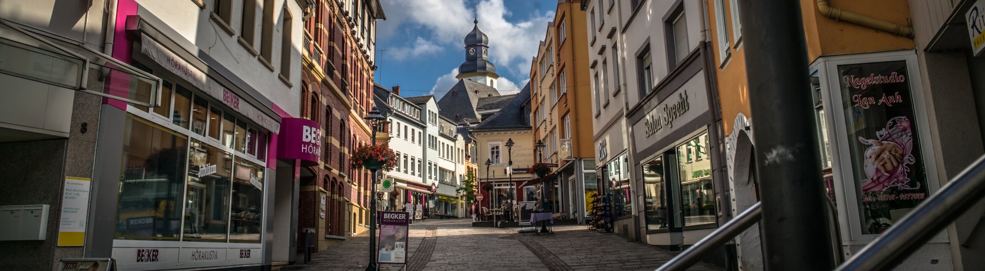 Innenstadt Simmern Innenstadt mit Geschäften von Simmern