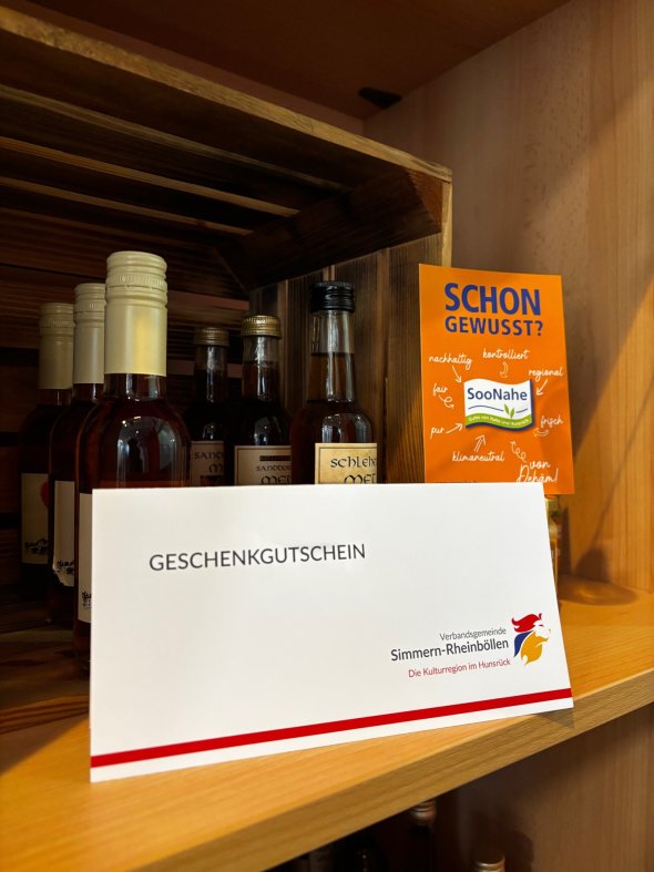 Geschenkgutschein der Tourist Info